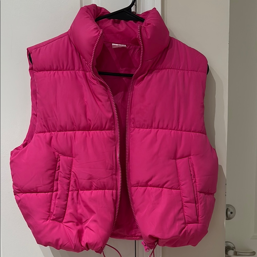 Pink Puffer Vest